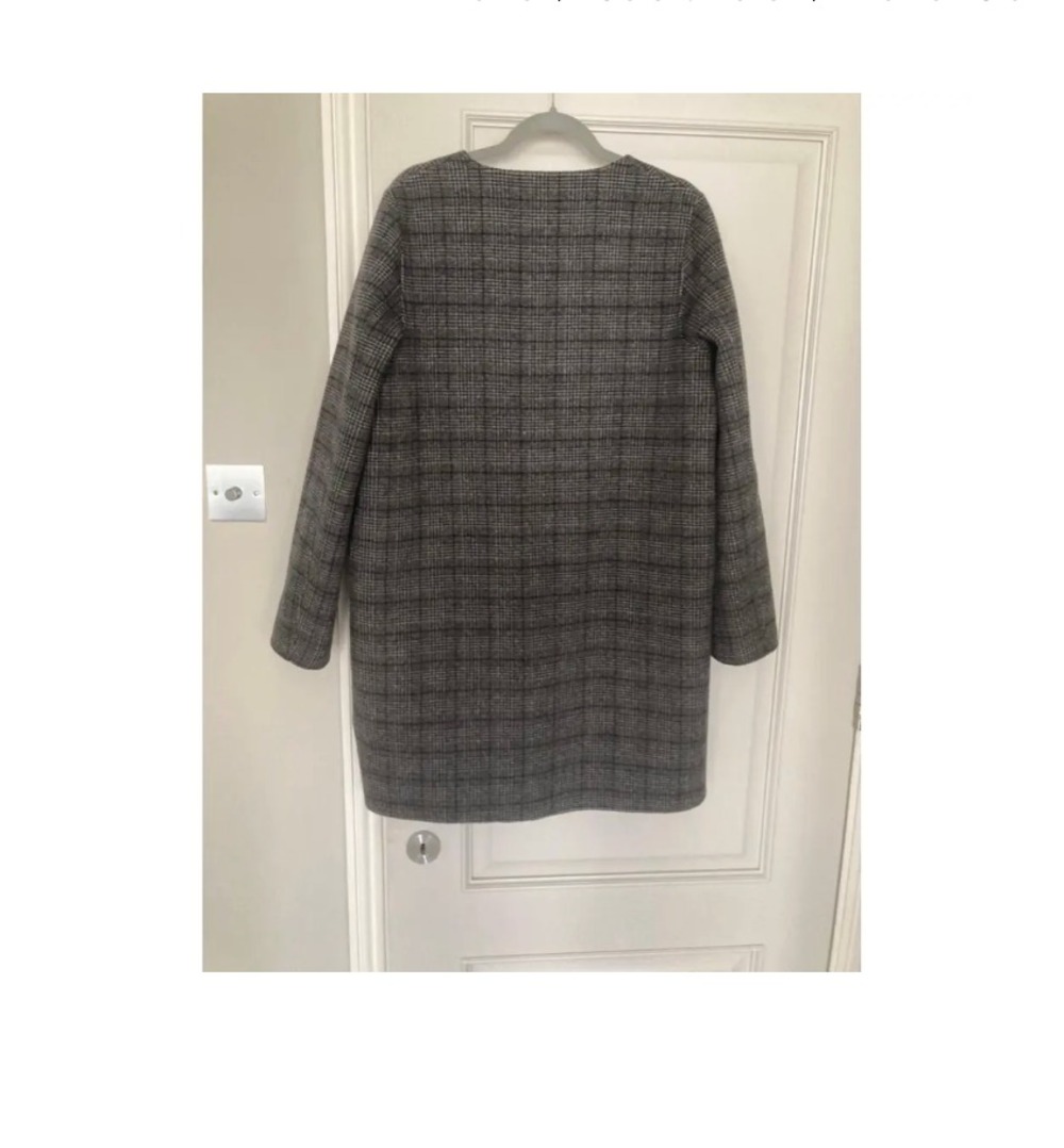 Gerard Darel Reversible Fine Wool Fabric Coat